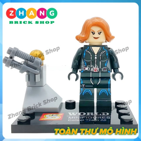 Xếp hình Avengers: Age of Ultron Henchman Ultron Sentry Baron Struker Quick Silver Black Widow Lego Minifigures SY276