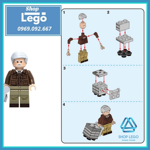 Xếp hình Ant Man & The Wasp Người kiến Luis - Hank Pym - Janet Van Dyne - Goliath Lego Minifigures Xinh X0224