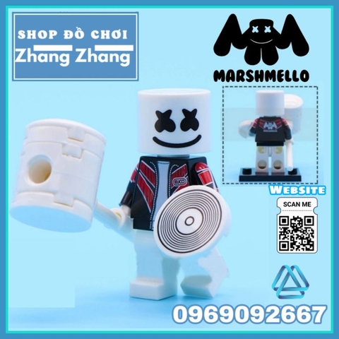 Đồ chơi xếp hình mô phỏng DJ Marshmallow mô hình Minifigures WM6064