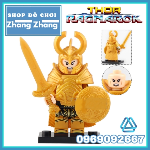 Xếp hình Thor Ragnarok Asgardian Berserker Hela vs Warrior Lego Minifigures Koruit KT1044