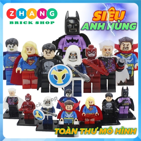 Xếp hình DC Bizarro Supergirl Punisher Task Master Dare Devil Collector Lego MiniFigures Xinh x0104 xinh 164 171