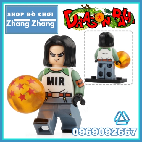 Xếp hình Dragon Ball Goku - Android 17 - Tien Shinhan - Krillin - Bardock Lego Minifigures Koruit KT1009