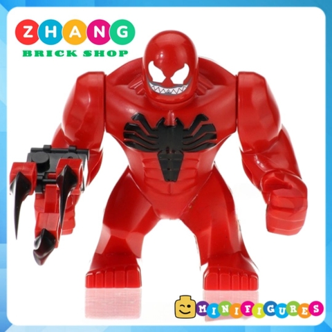 Xếp hình Carnage đại chiến Venom Symbiotic Spider Man Đỏ lego Minifigures bigfigures Xinh xh891