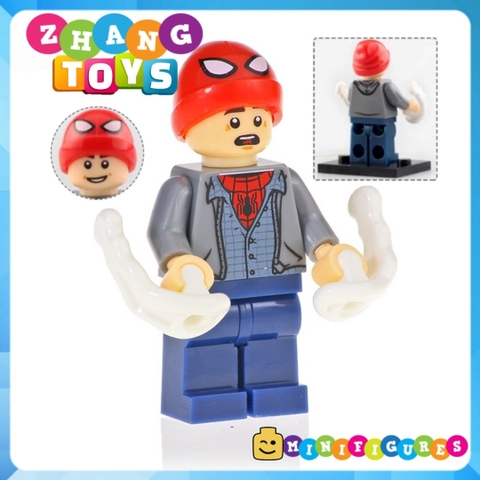 Xếp hình Lego Spider-Man Far From Home Mysterio Peter Parker Nick Fury Happy Hogan Hydro Man Lego Minifigures Xinh X0249