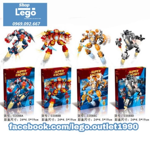 Xếp hình Lego Ironman Hulkbuster Lepin 03088