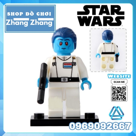 Xếp hình Star Wars Snowtrooper - Admiral - Fortuna - Han Solo - Lando - Stass - Jar Binks Lego Minifigures Pogo PG8050