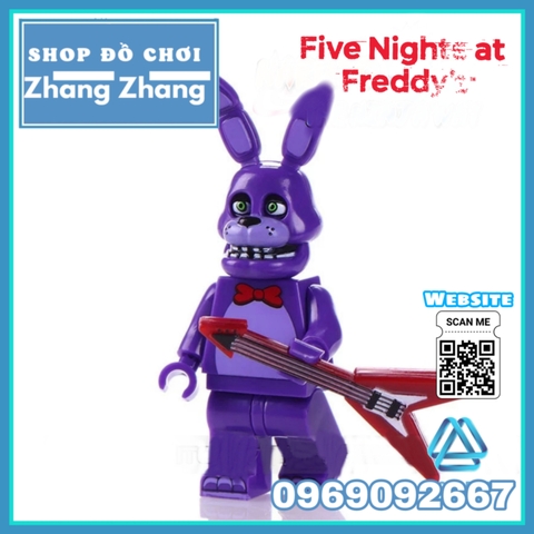 Xếp hình Chica - Bonnie - Foxy Spintraft - Freddy trong Five Night at Freddy Lego Minifigures WM6074