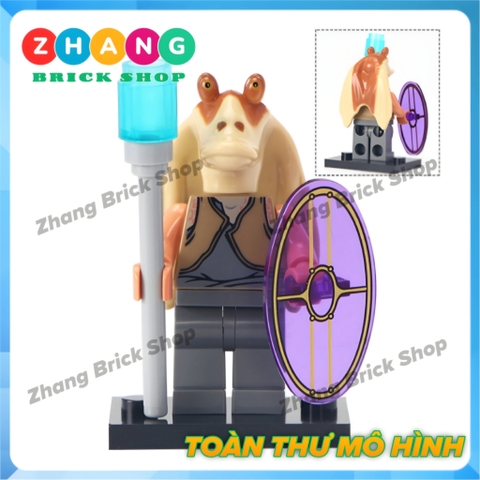 Xếp hình Star Wars Obi-Wan Imperial Guard Stormtrooper Darth Vader Jar Binks Han Solo Lego Minifigures Lele C015 022