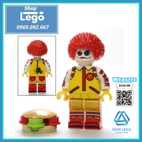 Xếp hình Batman - Vixen - Joker - Hamburglar Dormammu Captain Avalon Deadpool Spider-Man Lego Minifigures POGO PG8084