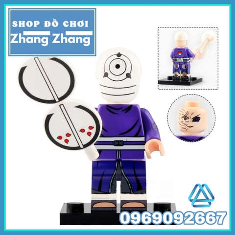 Xếp hình Naruto Tatasciore - Tobi - Uchiha Sasuke - Deidara - Madara - Obito Kisame Sasori Lego Minifigures Kopf KF6118