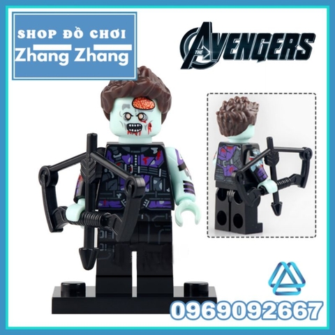 Đồ chơi xếp hình Marvel What-If Marvel Zombie gồm Captain America - Iron man - Wong - Hawkeye Minifigures Xinh X0325
