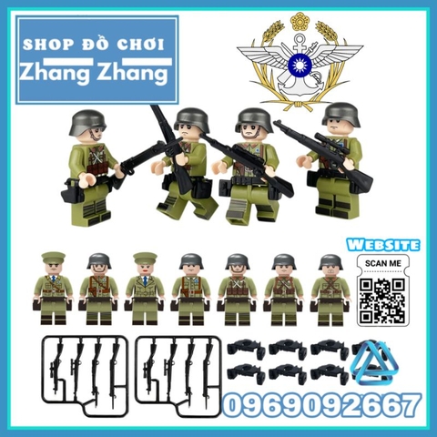 Đồ chơi xếp hình lính Quốc dân Trung Hoa trong Thế Chiến II Minifigures M8042