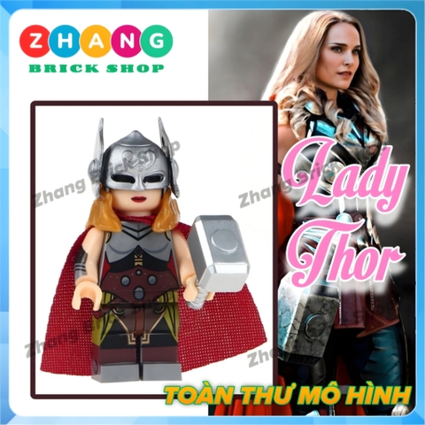 Xếp hình Lady Thor Jane Foster Thor The Darkness Marvel Lego Minifigures wm6024 wm466