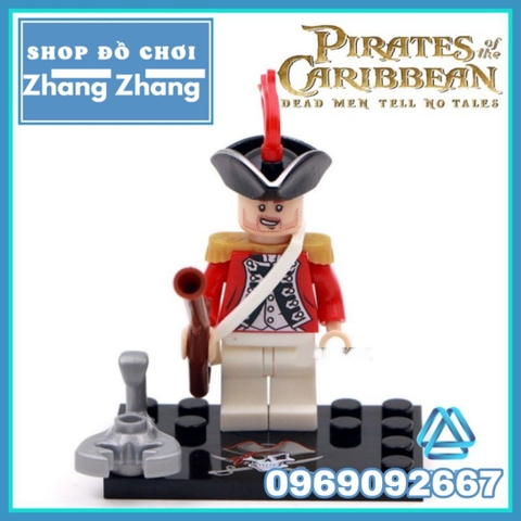 Xếp hình Pirates of the Caribbean Jack Sparrow - Hadras - Blackbeard Angelica Brickbeard Lego Minifigures KSZ 518