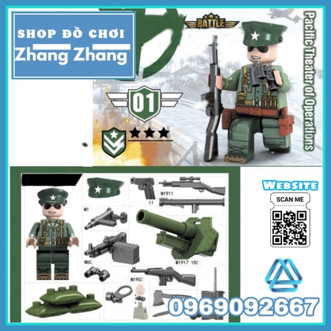 Xếp hình Cuộc chiến Liên Triều Bộ binh Mỹ Lego Minifigures No.71020