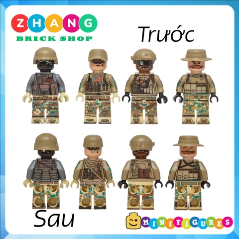 Xếp hình thủy quân lục chiến Mỹ United States Marine Corps Modern War Lego Minifigures Decool 308 311