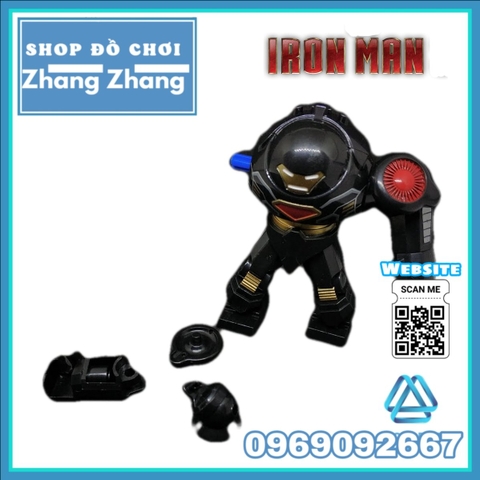 Xếp hình Black anti - Hulkbuster Heavy Iron man Siêu anh hùng Marvel  Avengers Bigfigures Lego Minifigures Decool 0313