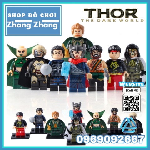 Xếp hình Thor: The Dark World Jane Foster Hogun Fandral Viper Malekith Heracles Moon Dragon Shang Chi Lego Xinh X0176