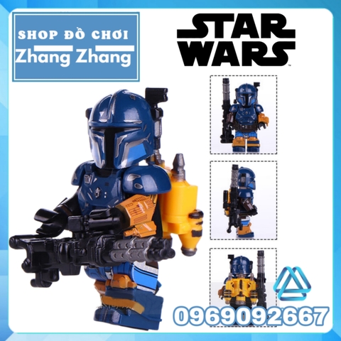 Xếp hình Star Wars C-3PO  - Ben Skywalker - Tarfful - Han Solo - Paz Vizla - Palpatine - Obi-wan Lego Minifigures WM6091