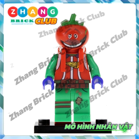 Xếp hình Fortnite Zoey - Cuddle - Teknique - Chromium Leviathan - Tomatohead - Brite Gunner Lego Minifigures POGO PG8203