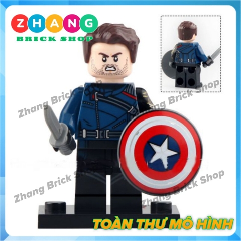 Đồ chơi xếp hình Bucky Scarlet Witch Vision Gamora Captain Falcon Loki Star-Lord Minifigures POGO PG8298
