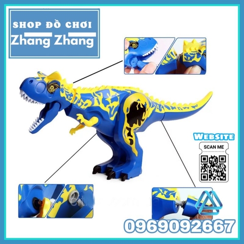 Đồ chơi xếp hình công viên khủng long Blue Carnotaurus trong Jurassic World YG77069-6