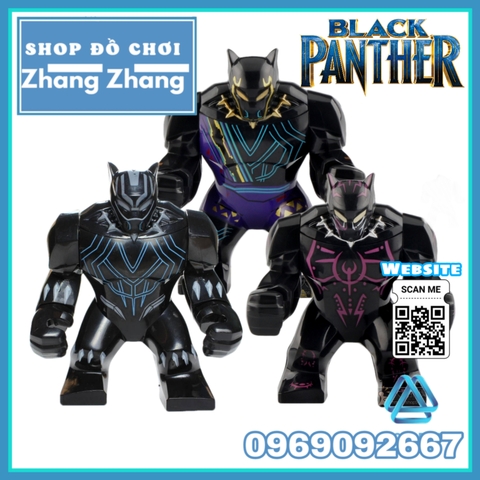 Xếp hình Black Panther Bigfigures Lego Minifigures Bigfigures PRCK GD174 GD175 GD176
