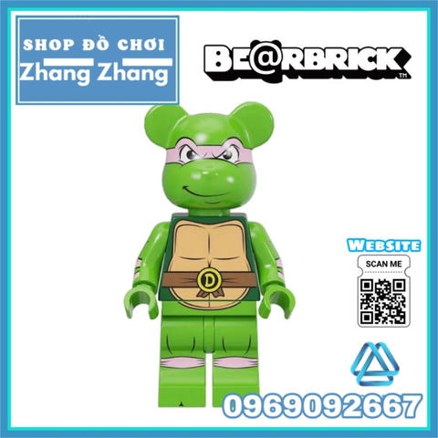 Đồ chơi xếp hình Bearbrick Gấu bụng phệ Spider-Man - Joker - Stitch - Bape - Iron man Minifigures Kopf BLX3033
