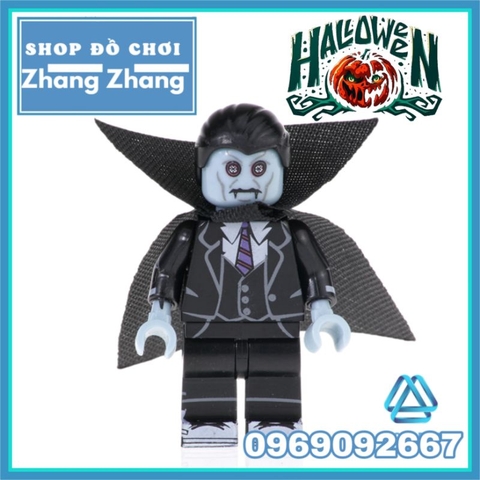 Đồ chơi xếp hình Halloween kinh dị scarecrow witch pumpkin vampire clown Minifigures POGO PG8171