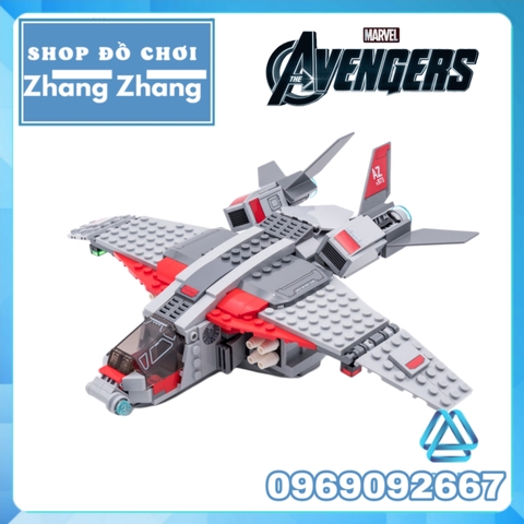 [344 hình] Xếp hình Phi thuyền Captain Marvel đột kích Skrull Lego Minifigures Lepin 07117