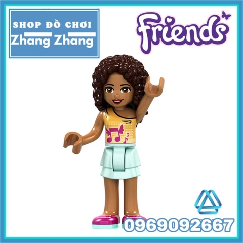 Đồ chơi xếp hình Friends Babie Olivia - Mia Kate - Stephanie Dancet - Andrea Emma Minifigures Lele F026 033