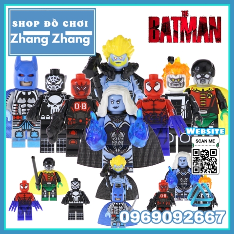 Đồ chơi Xếp hình Mister 08 Thor gồm Killer Frost - Punisher Toxin Ghost Rider - Robin Batman Minifigures POGO PG8194