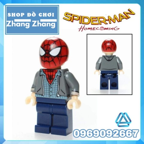Xếp hình Người nhện trở về nhà Spider-man Homecoming Lego Minifigures Kopf KF1166 KF6090