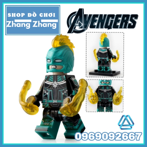 Xếp hình Avengers End Game Captain Marvel Spider-Man Pepper Thor Thanos America Rocket Racoon Lego Minifigures WM6061