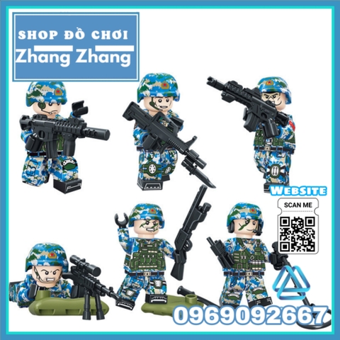 Đồ chơi Xếp hình lực lượng Thủy Quân lục chiến Navy Military Lego Minifigures Tbstoys Tbs53-58