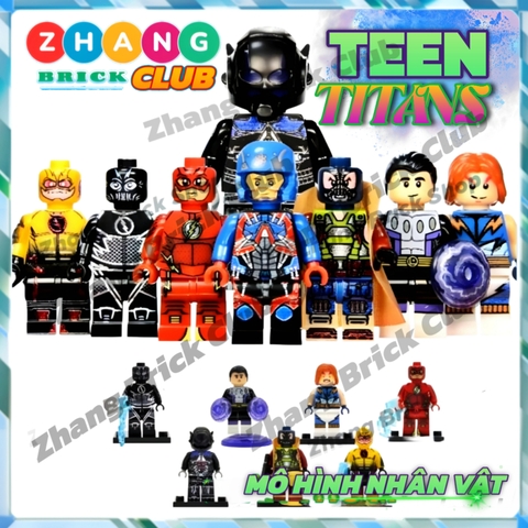 Xếp hình The Flash Atom Lightning Arkham Knight Bane Cosmic Boy DC Comics Lego Minifigures Xinh X0119