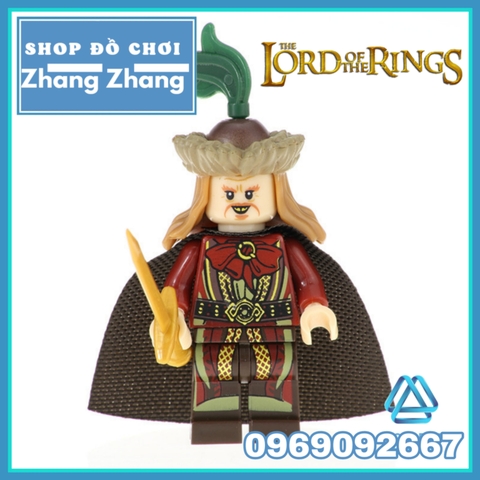 Xếp hình Frodo Gandalf Thranduil Elrond Lake-town Galadriel Arwen Merry Lego Minifigures Pogo PG8148