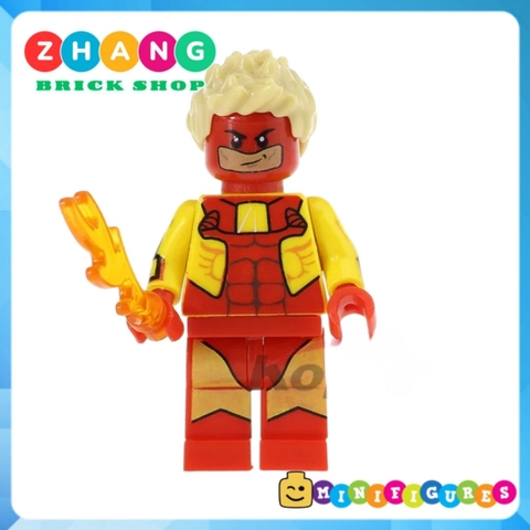 Xếp hình Forge - Domino - Omega Red - Sunfire - Radioactive Man- Pyro- Ripclaw- Union Jack Lego Minifigures POGO PG8082