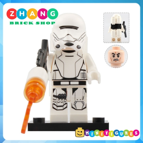 Xếp hình Star Wars Stormtrooper - Rebel Pilot - Flametrooper- Rebel Trooper Lego Minifigures Lele C041 048