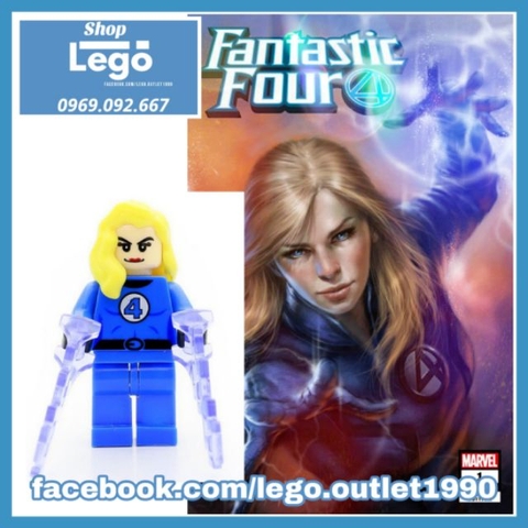 Xếp hình Invisible Woman ( Sue Storm) Fantastic 4 Lego Minifigures Xinh Xh037