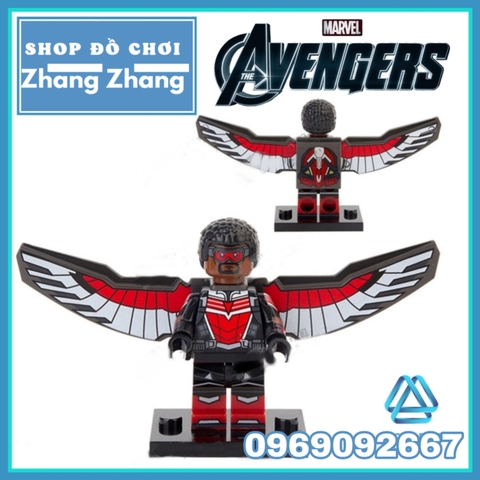 Xếp hình Winter Soldier - Agent 13 - Baron Zemo - US Agent - Batroc - Falcon Battlestar Lego Minifigures Xinh X0313