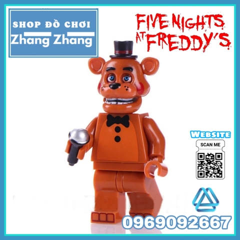 Xếp hình Chica - Bonnie - Foxy Spintraft - Freddy trong Five Night at Freddy Lego Minifigures WM6074
