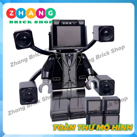 Đồ chơi mô hình nhân vật Skibidi Toilet Large TV Man 1.0 KDL826 K2188 Zhang Brick Shop