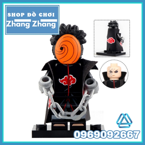 Xếp hình Naruto Tatasciore - Tobi - Uchiha Sasuke - Deidara - Madara - Obito Kisame Sasori Lego Minifigures Kopf KF6118