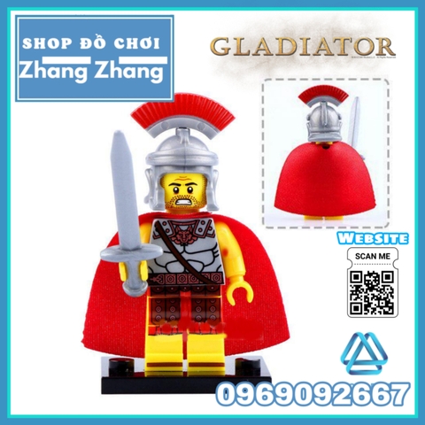 Đồ chơi Xếp hình tướng quân La Mã Commander General Gladiators Minifigures Xinh xh433