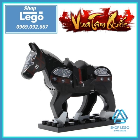 Xếp hình Chiến mã Ô Vân Đạp Tuyết của Trương Phi trong tam quốc Lego Minifigures Xinh XH1582