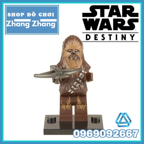 Xếp hình Star Wars Rey - Poe Dameron - Tasu Leech - Chewbacca - Han Solo - Finn Lego Minifigures Xinh X0104