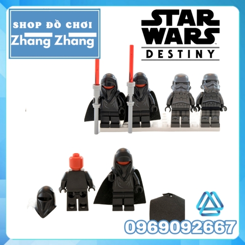 [119 hình] Xếp hình Star Wars phi thuyền vận chuyển Imperial Trooper Transport 4 lính Lego Minifigures K-002