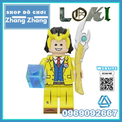 Đồ chơi xếp hình Loki TVA trong Thor Minifigures Kopf KF6141