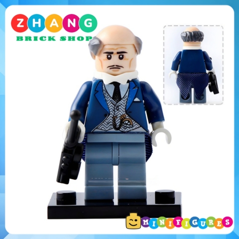 Mô hình nhân vật batman Bruce Alfred Pennyworth Barbara James Gordon Harley Quinn Riddler Penguin POGO PG8045 Zhang Brick